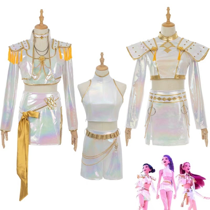 Anime Cosplay Girlfriend - Cosplay Costume PU Leather White Singing
