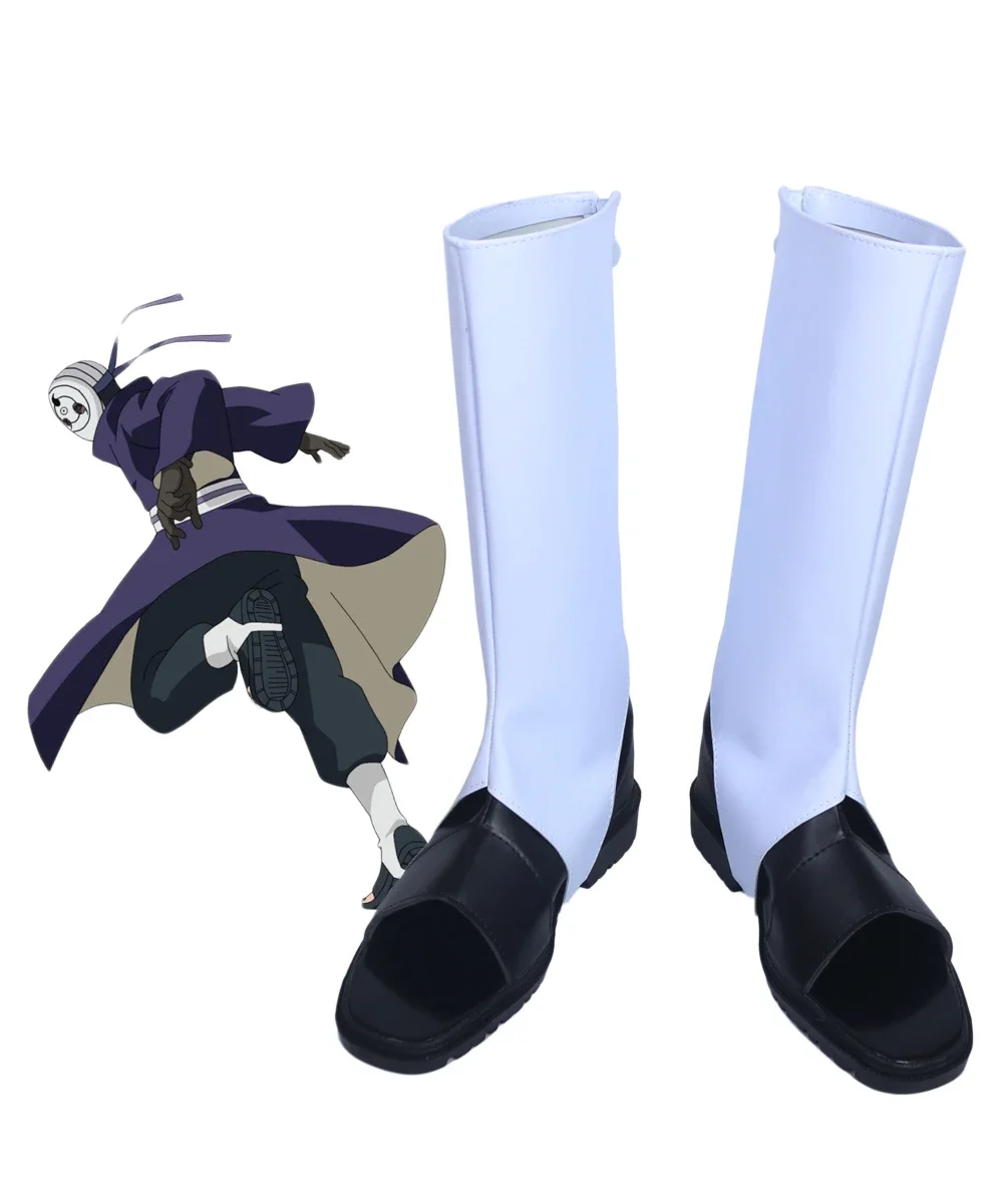 Anime Cosplay Obito - Uchiha Obito Cosplay Boots White Shoes