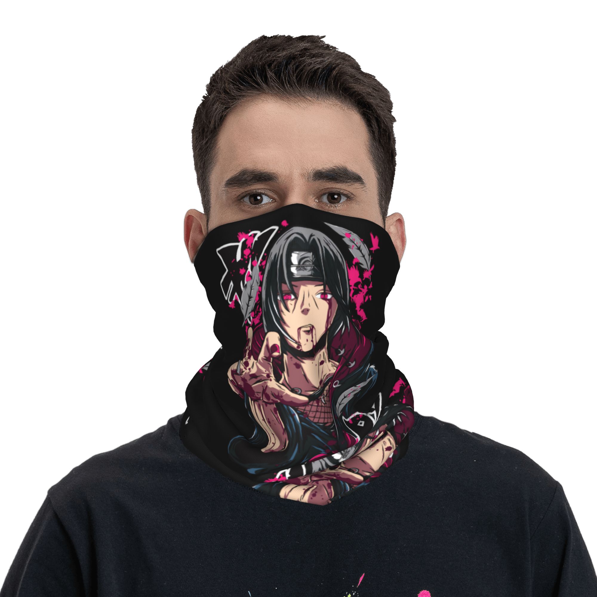 Anime Cosplay Face - Anime N-Naruto Itachi Uchiha Bandana Neck