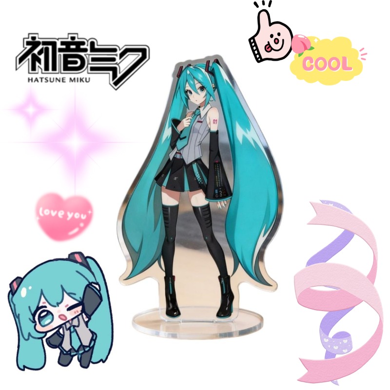 Hatsune Miku 10cm Acrylic Stan - Anime Cosplay Characters recension och pris