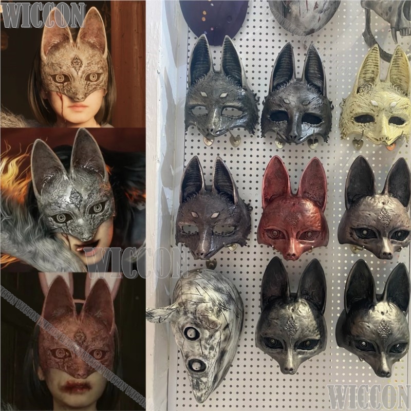 Fox Man Mask 2025 New Horro Ga - Anime Cosplay Face recension och pris