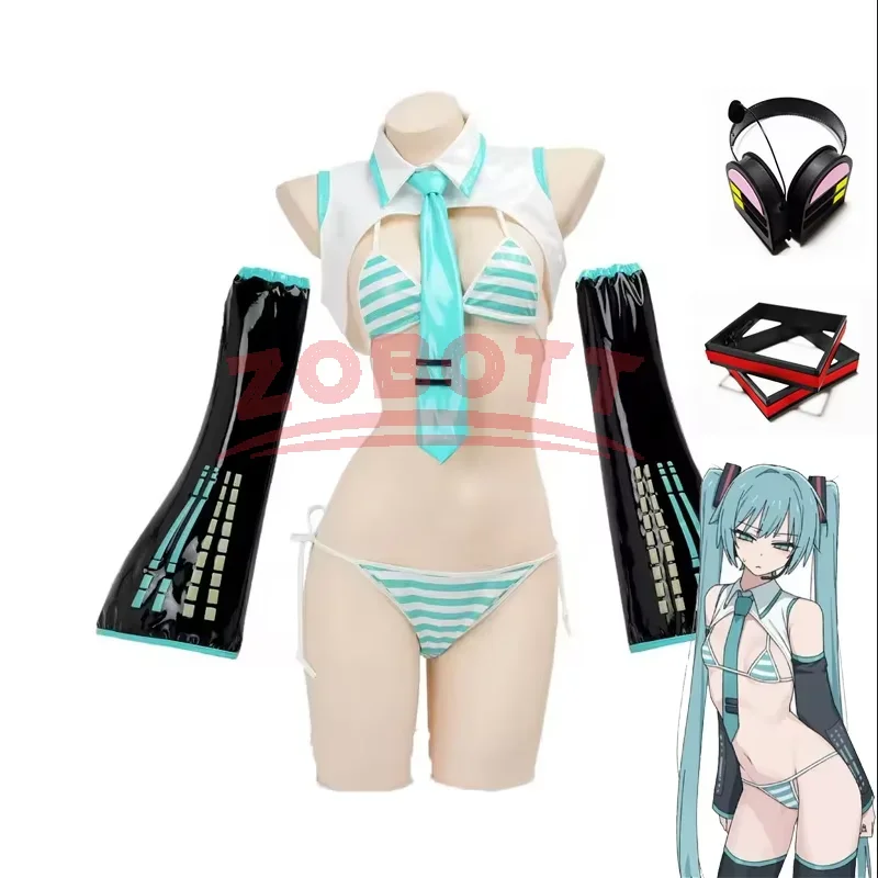 Anime Miku Cosplay Miku Formul - Anime Cosplay Bikini recension och pris