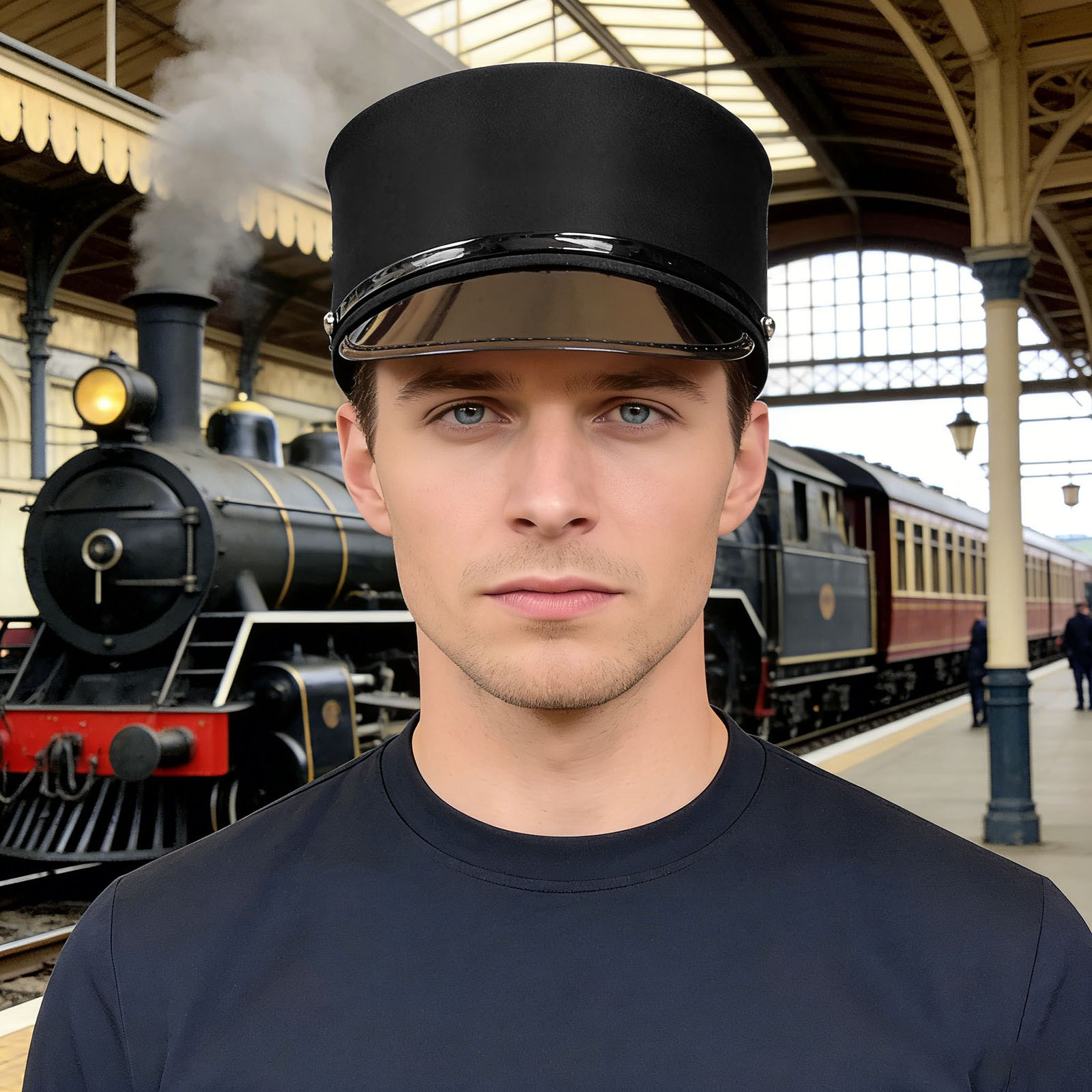Train Engineer Conductor Drive - Anime Cosplay Face recension och pris