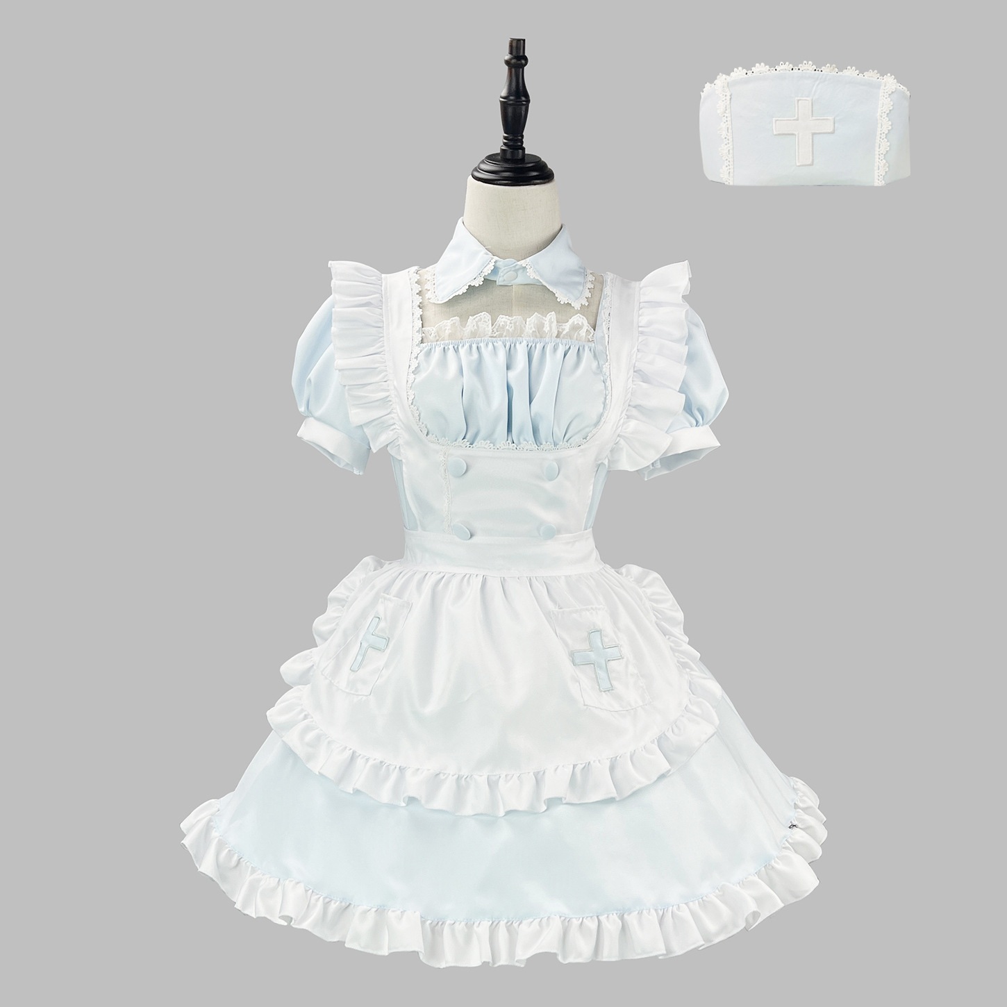 Sweet Lolita Women Blue Dress  - Anime Cosplay Maid recension och pris