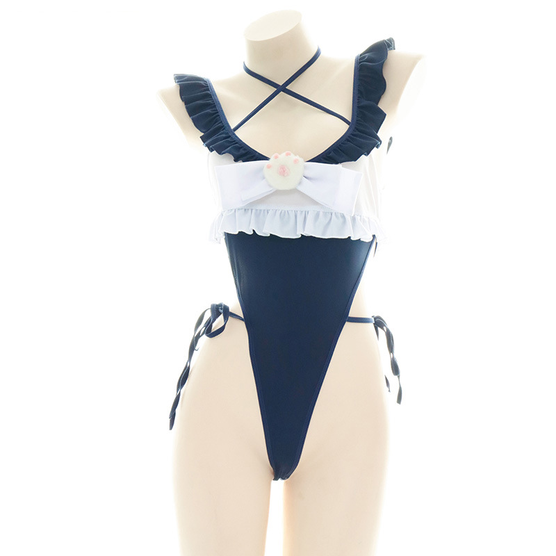 Cute Ruffled Edge One Piece Sw - Anime Cosplay Bikini recension och pris
