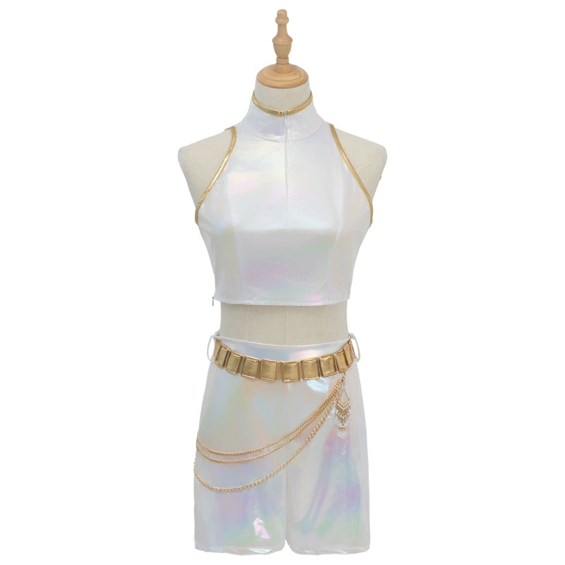 Cosplay Costume PU Leather Whi - Anime Cosplay Girlfriend recension och pris