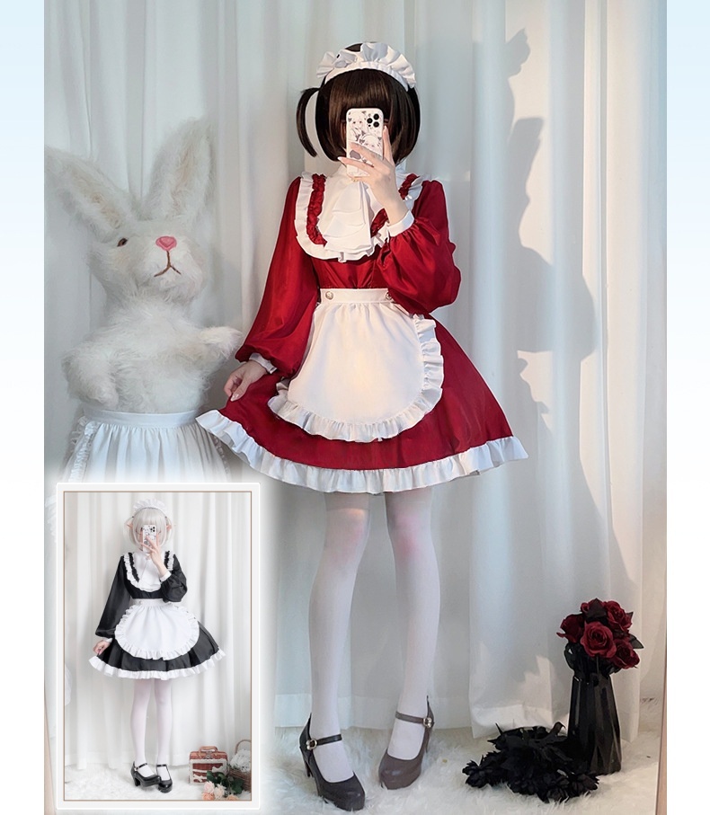 Japanese Style Y2K Jirai Kei C - Anime Cosplay Maid recension och pris