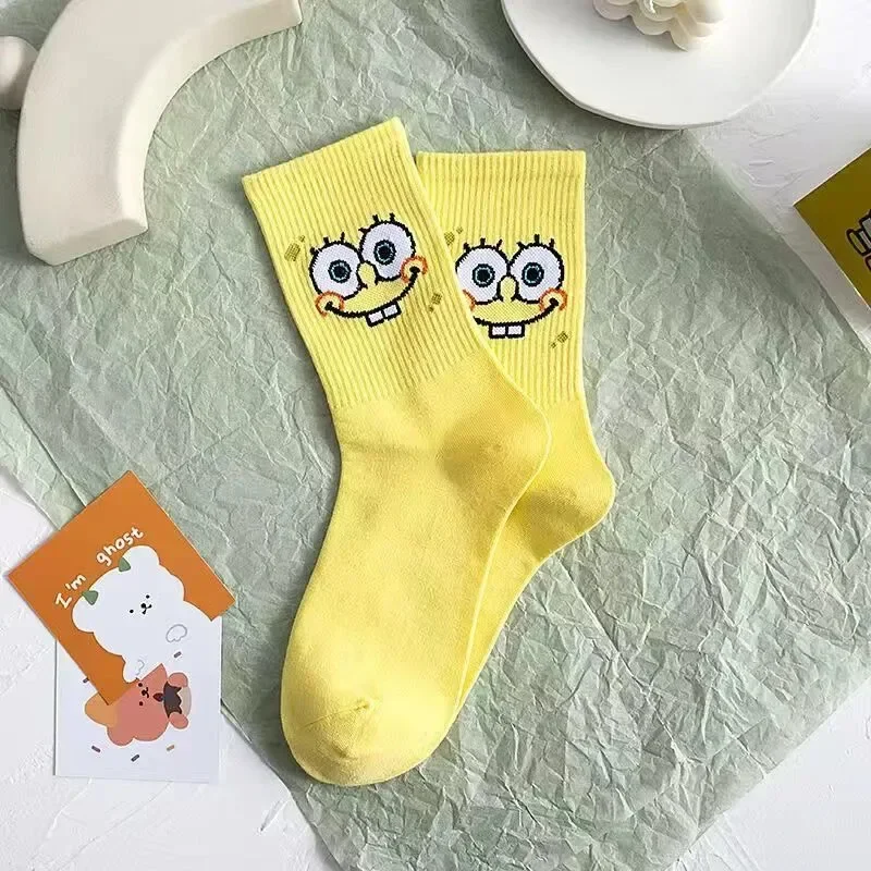 5 Pairs Kawaii SpongeBob Mid-C - Anime Cosplay Girlfriend recension och pris