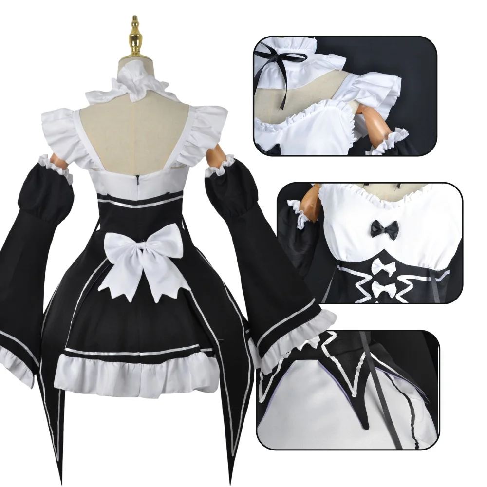 Anime Ram Rem Maid Cosplay Re  - Anime Cosplay Maid recension och pris