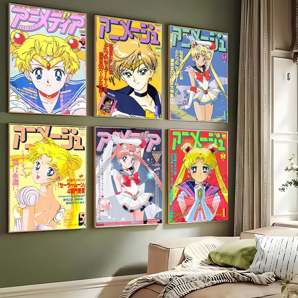 Anime S-Sailor Moon Poster Wal - Anime Cosplay Wallpaper recension och pris